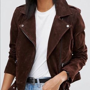 ASOS Suede Biker Moto Jacket